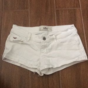 White Hollister Jean Shorts